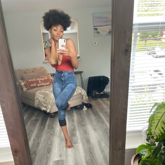 Rusty Red Bodysuit Tanktop - Picture 8 of 16